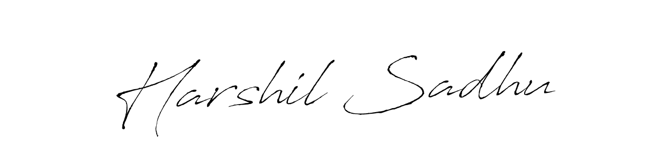 Also we have Harshil Sadhu name is the best signature style. Create professional handwritten signature collection using Antro_Vectra autograph style. Harshil Sadhu signature style 6 images and pictures png