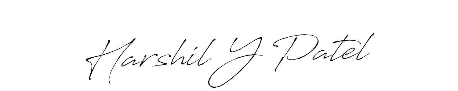 Use a signature maker to create a handwritten signature online. With this signature software, you can design (Antro_Vectra) your own signature for name Harshil Y Patel. Harshil Y Patel signature style 6 images and pictures png