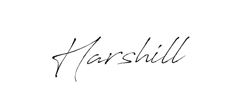 You should practise on your own different ways (Antro_Vectra) to write your name (Harshill) in signature. don't let someone else do it for you. Harshill signature style 6 images and pictures png