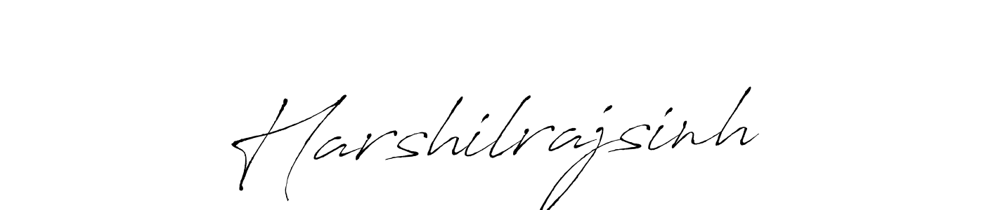 Design your own signature with our free online signature maker. With this signature software, you can create a handwritten (Antro_Vectra) signature for name Harshilrajsinh. Harshilrajsinh signature style 6 images and pictures png