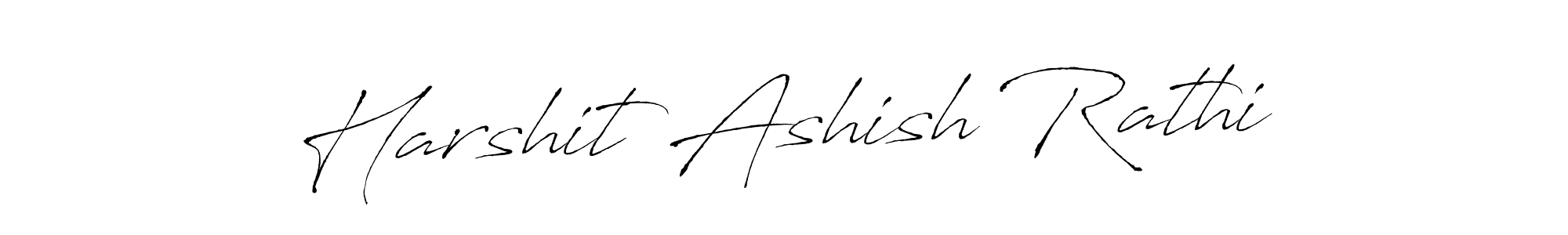 Also we have Harshit Ashish Rathi name is the best signature style. Create professional handwritten signature collection using Antro_Vectra autograph style. Harshit Ashish Rathi signature style 6 images and pictures png