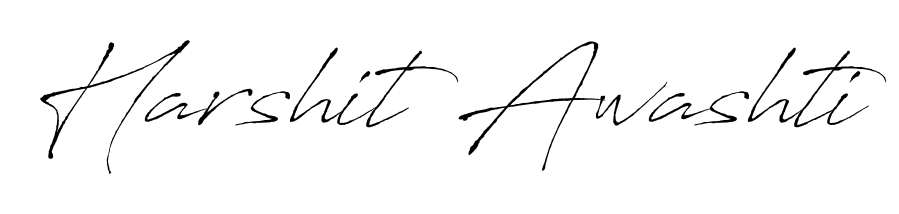 Get an exclusive digital autograph for Harshit Awashti. The Antro_Vectra typeface captures the charm of real penmanship on paper. Harshit Awashti signature style 6 images and pictures png