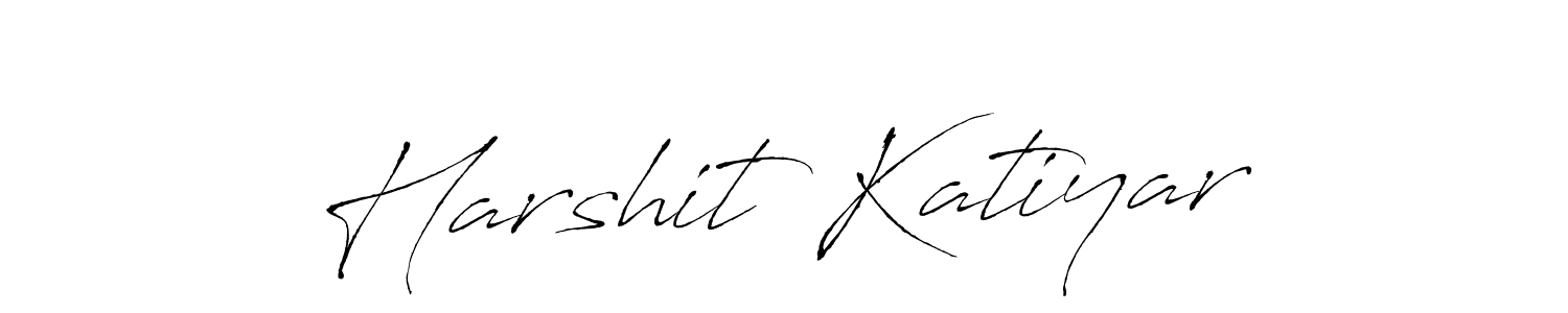 Design your own signature with our free online signature maker. With this signature software, you can create a handwritten (Antro_Vectra) signature for name Harshit Katiyar. Harshit Katiyar signature style 6 images and pictures png