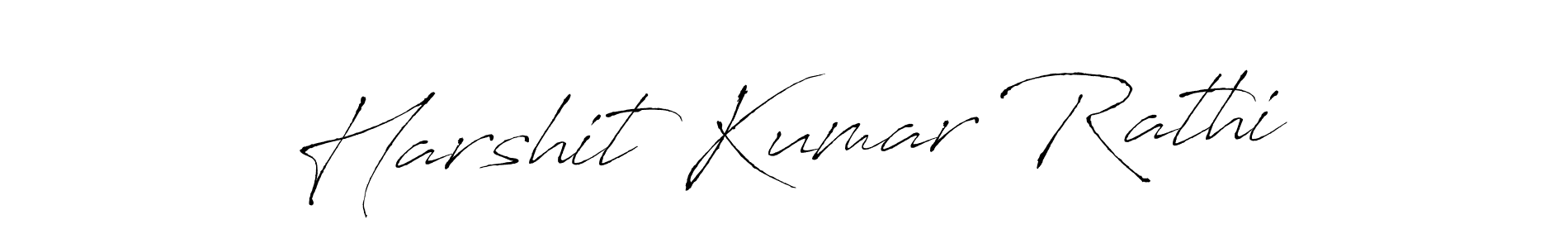 You should practise on your own different ways (Antro_Vectra) to write your name (Harshit Kumar Rathi) in signature. don't let someone else do it for you. Harshit Kumar Rathi signature style 6 images and pictures png