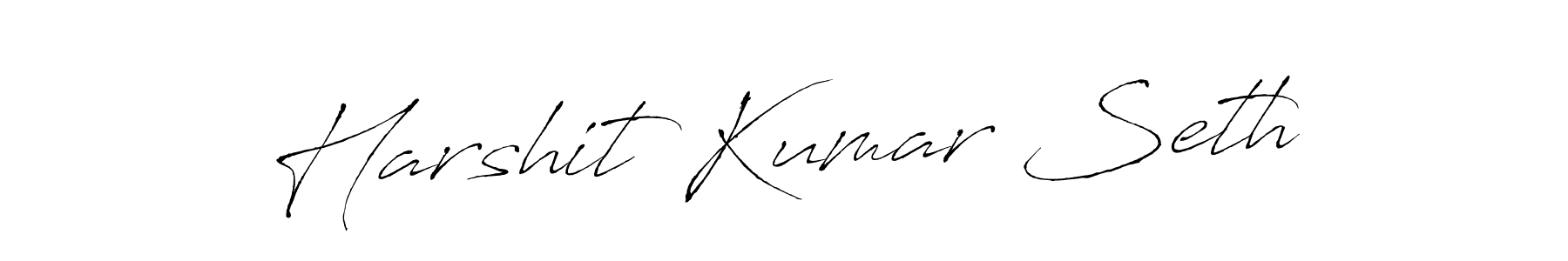 Harshit Kumar Seth stylish signature style. Best Handwritten Sign (Antro_Vectra) for my name. Handwritten Signature Collection Ideas for my name Harshit Kumar Seth. Harshit Kumar Seth signature style 6 images and pictures png