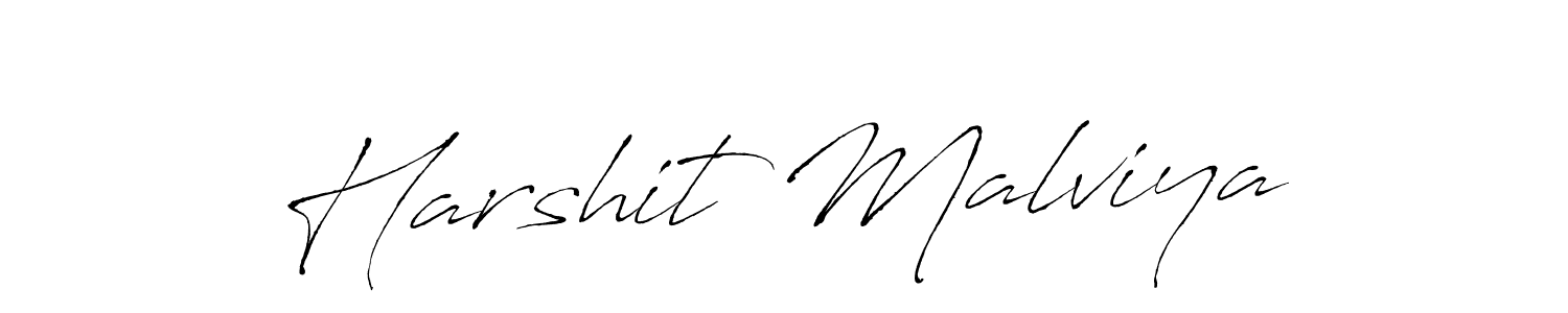 Create a beautiful signature design for name Harshit Malviya. With this signature (Antro_Vectra) fonts, you can make a handwritten signature for free. Harshit Malviya signature style 6 images and pictures png