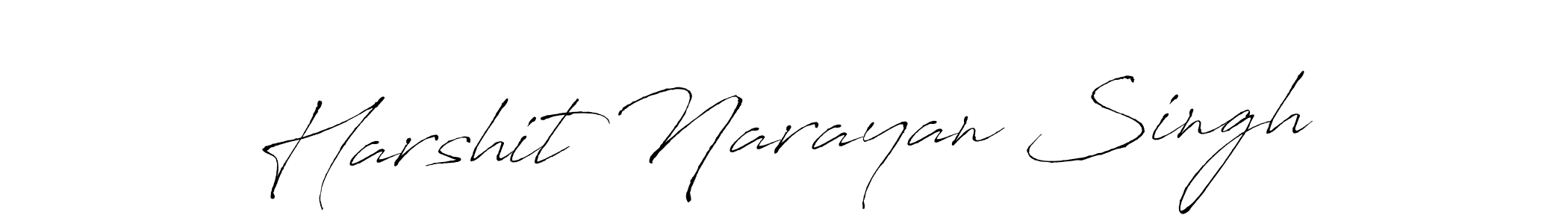 Use a signature maker to create a handwritten signature online. With this signature software, you can design (Antro_Vectra) your own signature for name Harshit Narayan Singh. Harshit Narayan Singh signature style 6 images and pictures png