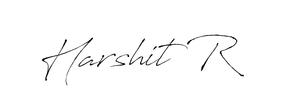 Harshit R stylish signature style. Best Handwritten Sign (Antro_Vectra) for my name. Handwritten Signature Collection Ideas for my name Harshit R. Harshit R signature style 6 images and pictures png