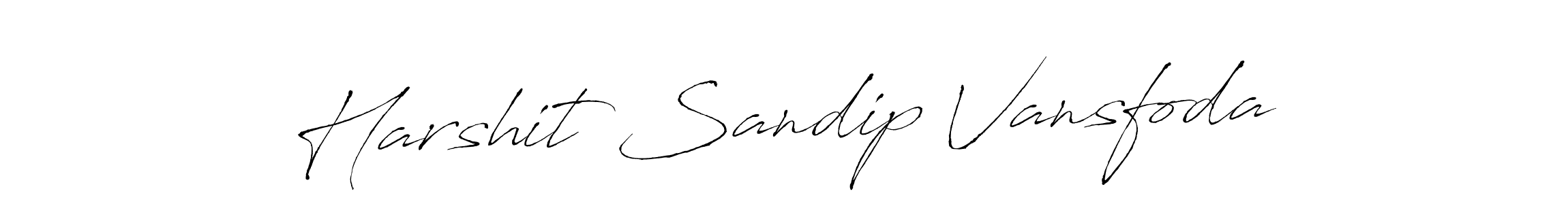 How to make Harshit Sandip Vansfoda signature? Antro_Vectra is a professional autograph style. Create handwritten signature for Harshit Sandip Vansfoda name. Harshit Sandip Vansfoda signature style 6 images and pictures png