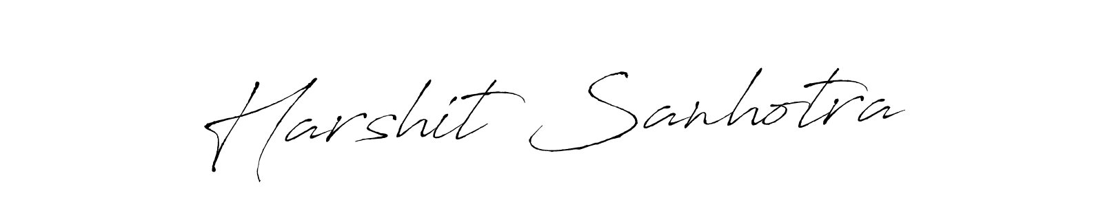 Make a beautiful signature design for name Harshit Sanhotra. With this signature (Antro_Vectra) style, you can create a handwritten signature for free. Harshit Sanhotra signature style 6 images and pictures png