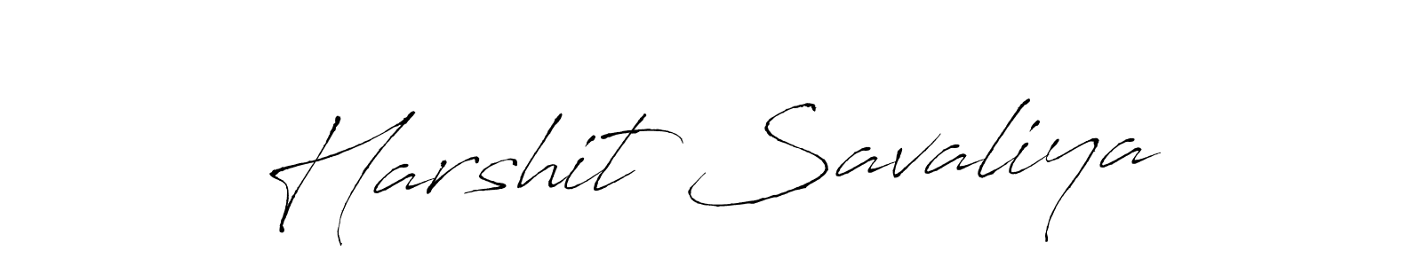 Design your own signature with our free online signature maker. With this signature software, you can create a handwritten (Antro_Vectra) signature for name Harshit Savaliya. Harshit Savaliya signature style 6 images and pictures png