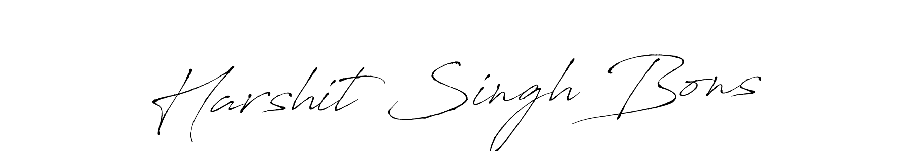 Once you've used our free online signature maker to create your best signature Antro_Vectra style, it's time to enjoy all of the benefits that Harshit Singh Bons name signing documents. Harshit Singh Bons signature style 6 images and pictures png