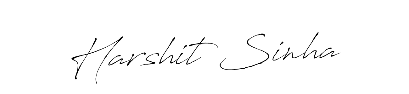 Use a signature maker to create a handwritten signature online. With this signature software, you can design (Antro_Vectra) your own signature for name Harshit Sinha. Harshit Sinha signature style 6 images and pictures png