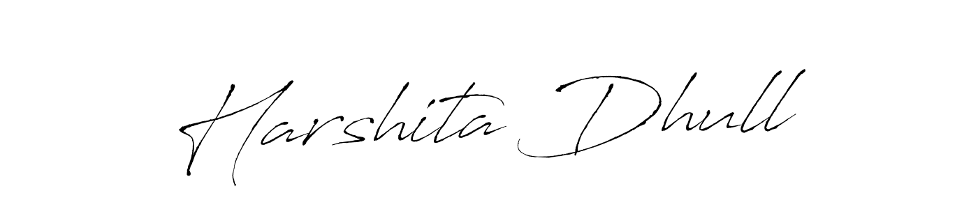Harshita Dhull stylish signature style. Best Handwritten Sign (Antro_Vectra) for my name. Handwritten Signature Collection Ideas for my name Harshita Dhull. Harshita Dhull signature style 6 images and pictures png