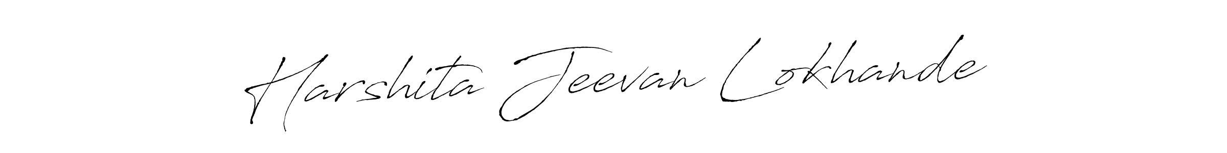 Harshita Jeevan Lokhande stylish signature style. Best Handwritten Sign (Antro_Vectra) for my name. Handwritten Signature Collection Ideas for my name Harshita Jeevan Lokhande. Harshita Jeevan Lokhande signature style 6 images and pictures png