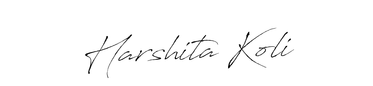 Similarly Antro_Vectra is the best handwritten signature design. Signature creator online .You can use it as an online autograph creator for name Harshita Koli. Harshita Koli signature style 6 images and pictures png