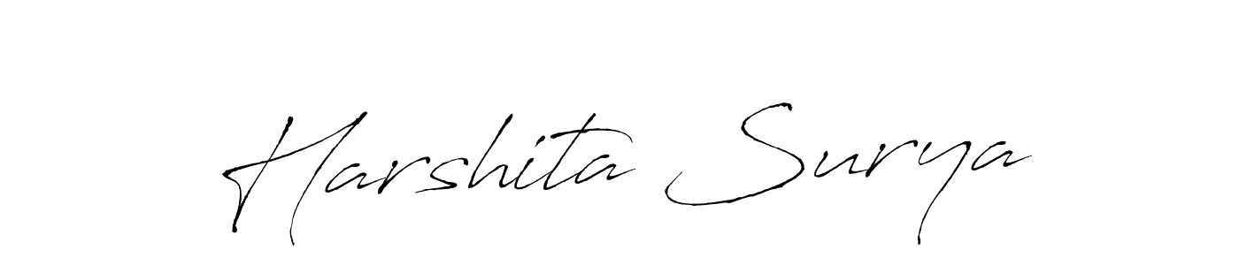 Antro_Vectra is a professional signature style that is perfect for those who want to add a touch of class to their signature. It is also a great choice for those who want to make their signature more unique. Get Harshita Surya name to fancy signature for free. Harshita Surya signature style 6 images and pictures png