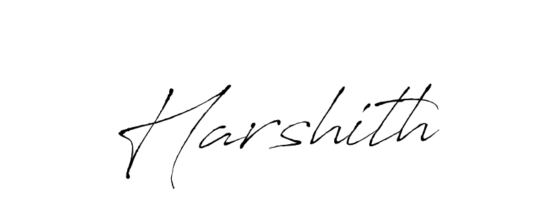 Use a signature maker to create a handwritten signature online. With this signature software, you can design (Antro_Vectra) your own signature for name Harshith. Harshith signature style 6 images and pictures png