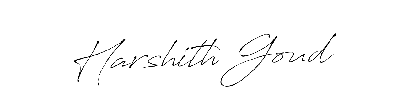 Harshith Goud stylish signature style. Best Handwritten Sign (Antro_Vectra) for my name. Handwritten Signature Collection Ideas for my name Harshith Goud. Harshith Goud signature style 6 images and pictures png