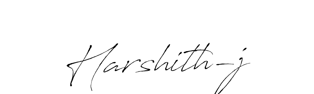 Make a beautiful signature design for name Harshith-j. With this signature (Antro_Vectra) style, you can create a handwritten signature for free. Harshith-j signature style 6 images and pictures png