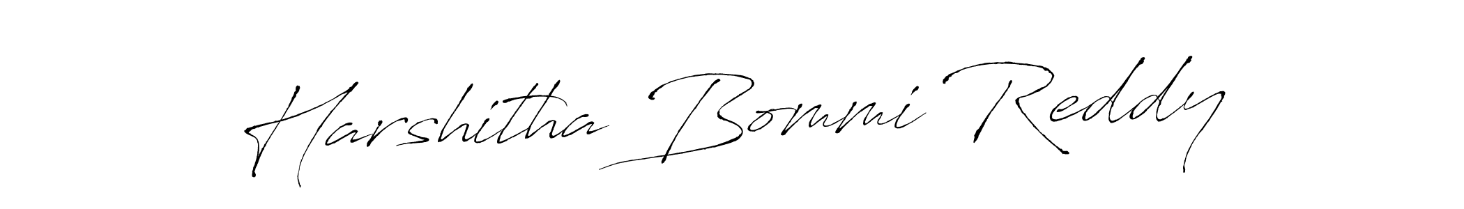 Make a short Harshitha Bommi Reddy signature style. Manage your documents anywhere anytime using Antro_Vectra. Create and add eSignatures, submit forms, share and send files easily. Harshitha Bommi Reddy signature style 6 images and pictures png
