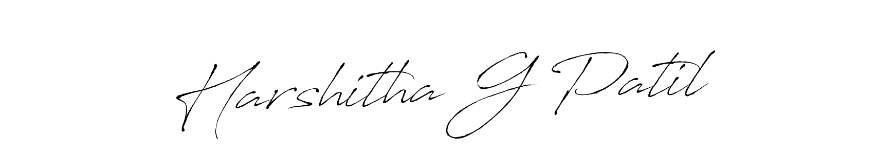 Harshitha G Patil stylish signature style. Best Handwritten Sign (Antro_Vectra) for my name. Handwritten Signature Collection Ideas for my name Harshitha G Patil. Harshitha G Patil signature style 6 images and pictures png