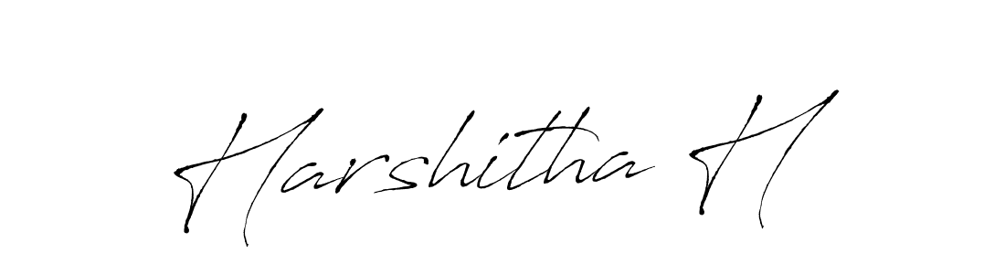 Harshitha H stylish signature style. Best Handwritten Sign (Antro_Vectra) for my name. Handwritten Signature Collection Ideas for my name Harshitha H. Harshitha H signature style 6 images and pictures png