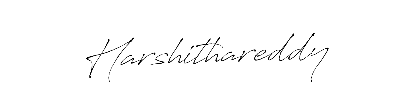 How to make Harshithareddy name signature. Use Antro_Vectra style for creating short signs online. This is the latest handwritten sign. Harshithareddy signature style 6 images and pictures png