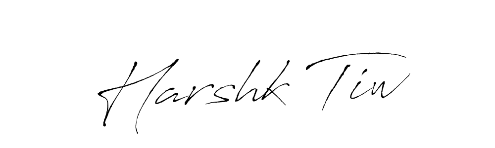 How to make Harshk Tiw name signature. Use Antro_Vectra style for creating short signs online. This is the latest handwritten sign. Harshk Tiw signature style 6 images and pictures png