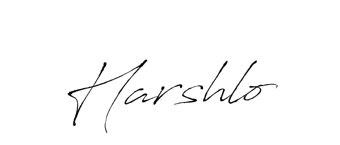 How to make Harshlo signature? Antro_Vectra is a professional autograph style. Create handwritten signature for Harshlo name. Harshlo signature style 6 images and pictures png