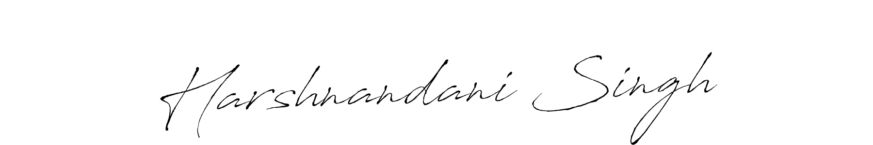 Harshnandani Singh stylish signature style. Best Handwritten Sign (Antro_Vectra) for my name. Handwritten Signature Collection Ideas for my name Harshnandani Singh. Harshnandani Singh signature style 6 images and pictures png