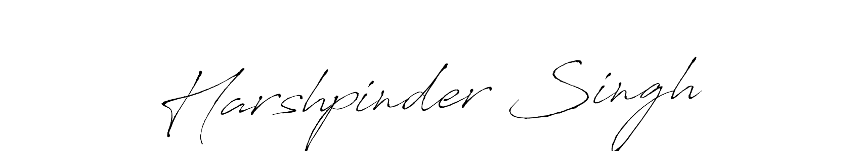 Create a beautiful signature design for name Harshpinder Singh. With this signature (Antro_Vectra) fonts, you can make a handwritten signature for free. Harshpinder Singh signature style 6 images and pictures png