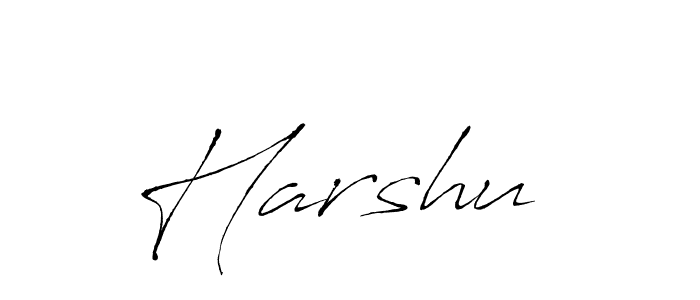 Harshu  stylish signature style. Best Handwritten Sign (Antro_Vectra) for my name. Handwritten Signature Collection Ideas for my name Harshu . Harshu  signature style 6 images and pictures png