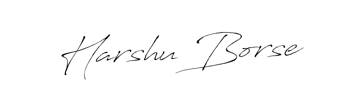 Antro_Vectra is a professional signature style that is perfect for those who want to add a touch of class to their signature. It is also a great choice for those who want to make their signature more unique. Get Harshu Borse name to fancy signature for free. Harshu Borse signature style 6 images and pictures png