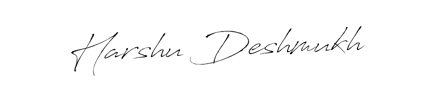 Make a short Harshu Deshmukh signature style. Manage your documents anywhere anytime using Antro_Vectra. Create and add eSignatures, submit forms, share and send files easily. Harshu Deshmukh signature style 6 images and pictures png