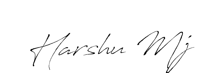 You should practise on your own different ways (Antro_Vectra) to write your name (Harshu Mj) in signature. don't let someone else do it for you. Harshu Mj signature style 6 images and pictures png