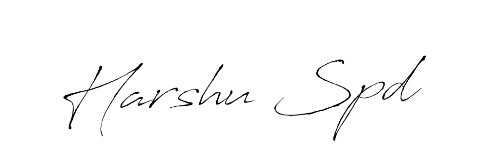 Also You can easily find your signature by using the search form. We will create Harshu Spd name handwritten signature images for you free of cost using Antro_Vectra sign style. Harshu Spd signature style 6 images and pictures png
