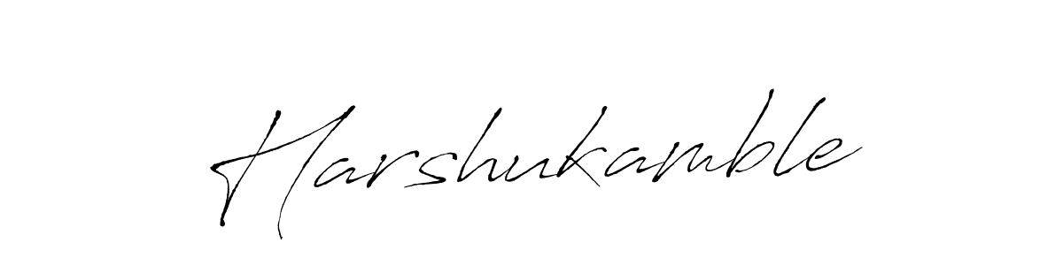 Also we have Harshukamble name is the best signature style. Create professional handwritten signature collection using Antro_Vectra autograph style. Harshukamble signature style 6 images and pictures png