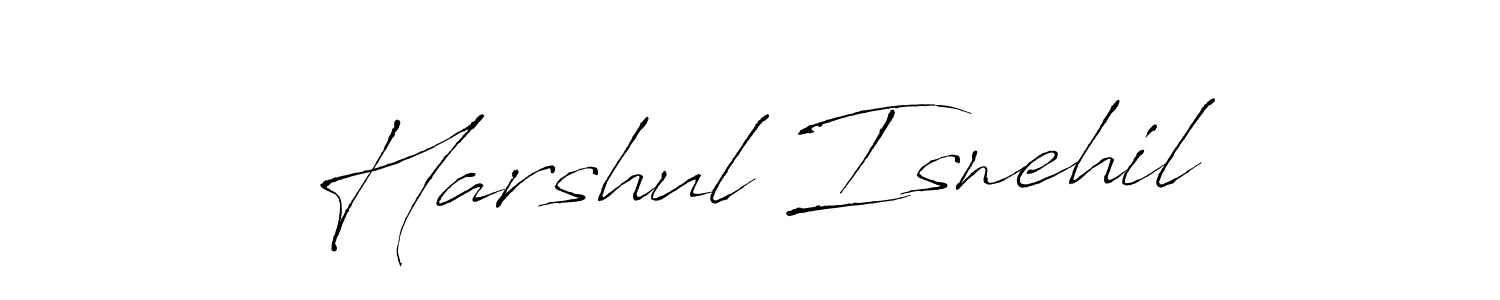 You should practise on your own different ways (Antro_Vectra) to write your name (Harshul Isnehil) in signature. don't let someone else do it for you. Harshul Isnehil signature style 6 images and pictures png
