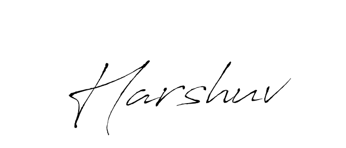 Use a signature maker to create a handwritten signature online. With this signature software, you can design (Antro_Vectra) your own signature for name Harshuv. Harshuv signature style 6 images and pictures png