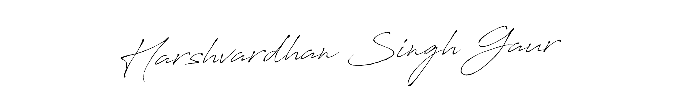 Also we have Harshvardhan Singh Gaur name is the best signature style. Create professional handwritten signature collection using Antro_Vectra autograph style. Harshvardhan Singh Gaur signature style 6 images and pictures png