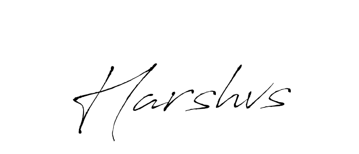 Design your own signature with our free online signature maker. With this signature software, you can create a handwritten (Antro_Vectra) signature for name Harshvs. Harshvs signature style 6 images and pictures png