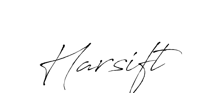 Antro_Vectra is a professional signature style that is perfect for those who want to add a touch of class to their signature. It is also a great choice for those who want to make their signature more unique. Get Harsift name to fancy signature for free. Harsift signature style 6 images and pictures png