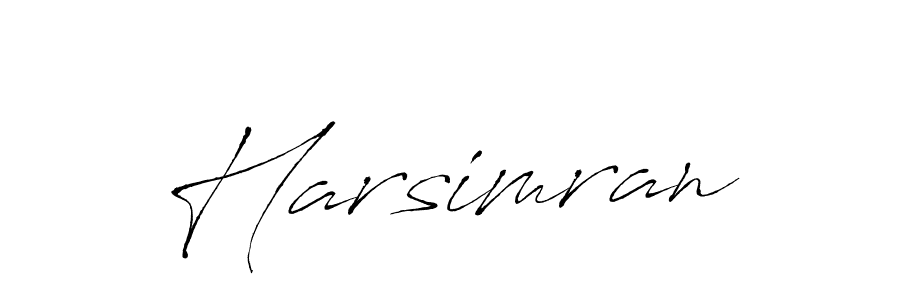 Make a beautiful signature design for name Harsimran. With this signature (Antro_Vectra) style, you can create a handwritten signature for free. Harsimran signature style 6 images and pictures png