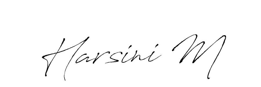 Make a beautiful signature design for name Harsini M. Use this online signature maker to create a handwritten signature for free. Harsini M signature style 6 images and pictures png