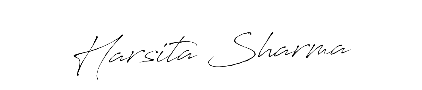 Create a beautiful signature design for name Harsita Sharma. With this signature (Antro_Vectra) fonts, you can make a handwritten signature for free. Harsita Sharma signature style 6 images and pictures png