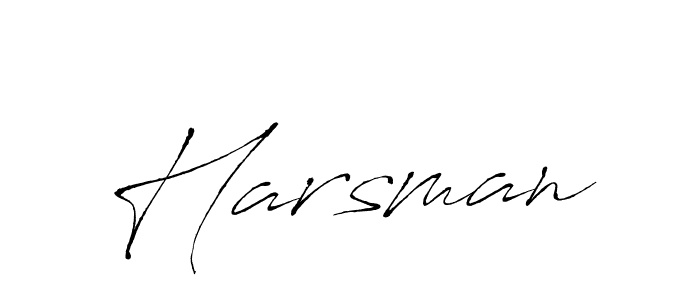 Make a beautiful signature design for name Harsman. With this signature (Antro_Vectra) style, you can create a handwritten signature for free. Harsman signature style 6 images and pictures png