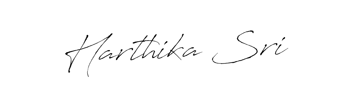 Make a beautiful signature design for name Harthika Sri. With this signature (Antro_Vectra) style, you can create a handwritten signature for free. Harthika Sri signature style 6 images and pictures png