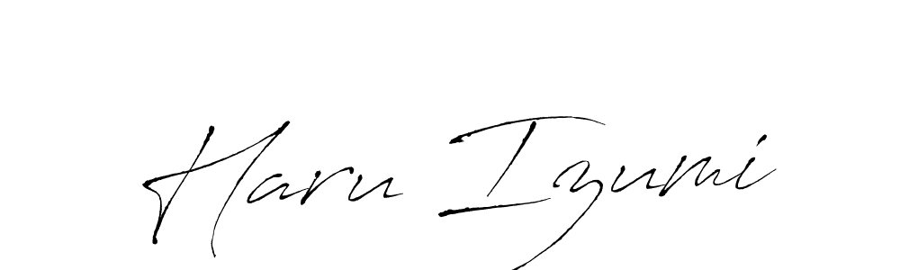 if you are searching for the best signature style for your name Haru Izumi. so please give up your signature search. here we have designed multiple signature styles  using Antro_Vectra. Haru Izumi signature style 6 images and pictures png