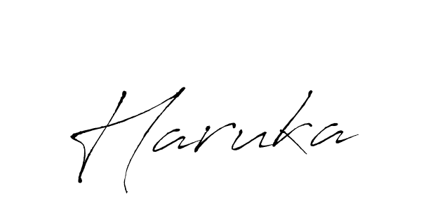 Use a signature maker to create a handwritten signature online. With this signature software, you can design (Antro_Vectra) your own signature for name Haruka. Haruka signature style 6 images and pictures png